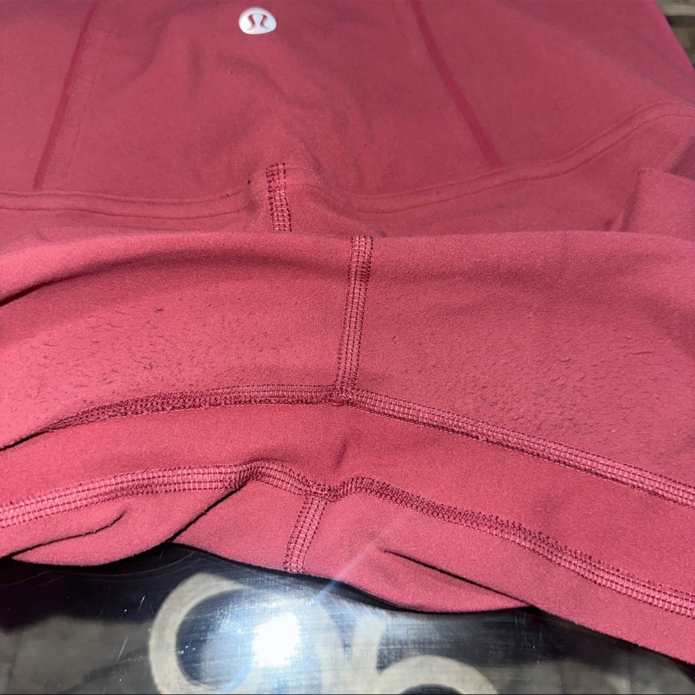 lululemon athletica Maroon/Plum Leggings Size 10 - Picture 3 of 4